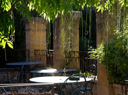 Terrasse Sprachschule in Aix